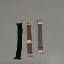 BELONGME 3 Pack Mesh Loop Compatible with Apple Watch Bands for Women Men 40mm 41mm 38mm 42mm Series 11 10, Stainless Steel Metal Magnetic Strap for iWatch (Starlight+Black+Rose Gold)