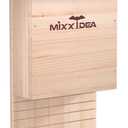 MIXXIDEA Bat House Bat Box Double Chamber Outdoor House Nursery Bat Shelter Habitat Big bat Box Handcrafted from Cedar Wood - Easy for Bats to Land and Roost - Weather Resistant & Ready to Install