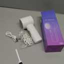 Fabric Shaver, Lint Remover Rechargeable, Electric Portable Sweater Defuzzer with 3 Speeds, 6 Leaf Blades, Digital LED Display to Remove Pilling for Clothes, Furniture, Sweater, Couch, Blanket (White)