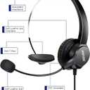 AGPtek Call Center Dialpad Headset Telephone with Tone Dial Key Pad & REDIAL