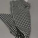 ANRABESS Womens Striped Gingham Palazzo Pants Wide Leg High Waisted Lounge Pajama Pants Cute Casual Trousers with Pockets (Medium, Navy Blue White Plaid)