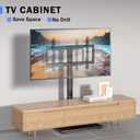 XINLEI Universal Pedestal TV Stand with Bracket for 32"-75" TVs Floor TV Stand w/Cable Management Holds 132lbs Max VESA 600x400mm TS004H