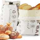 Reusable Bread Bags for Homemade Bread, Large Cotton Beeswax Bags, Sourdough Bag, Beeswax Bag, Sourdough Storage(2 Pack) Noblefuny