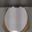 Bemis 1500EC 390 Lift-Off Wood Elongated Toilet Seat, Cotton White (Pack of 1)