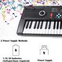 61 Key Keyboard Piano with Built-in Speaker and Microphone, Portable Electronic Digital Piano for Beginners, Perfect Musical Starter Instrument, Ideal Gift for Aspiring Musicians