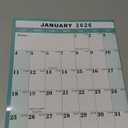 32" x 48" 2026 Wall Calendar, Folded Wet & Dry Erase Wall Calendar 12 Month, Annual Yearly Planner Yearly Laminated Calendar 2026 Horizontal/Vertical, with Julian Dates