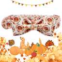 Dog Collar - Thanksgiving Turkey Bowtie Gift, Soft Bow Adjustable Metal Buckle for Small Dogs (Small (Pack of 1))