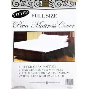 Better Home PEVA Fitted Mattress Cover Protector Waterproof Dust Free Bed Sheet (Full)