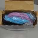 Riyiper 3 Pack Women's Long Sleeve Shirts Cotton Blend Crew Neck Slim Fit Tops Basic Layering Soft Casual Everyday Undershirt (Blue, Purple, Black) (Large)