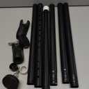 Sliding Door Security Bar and 2-in-1 Sliding Glass Door Stoppers Security for Patio, Home, Hotel Door Stick Security2Pack Black