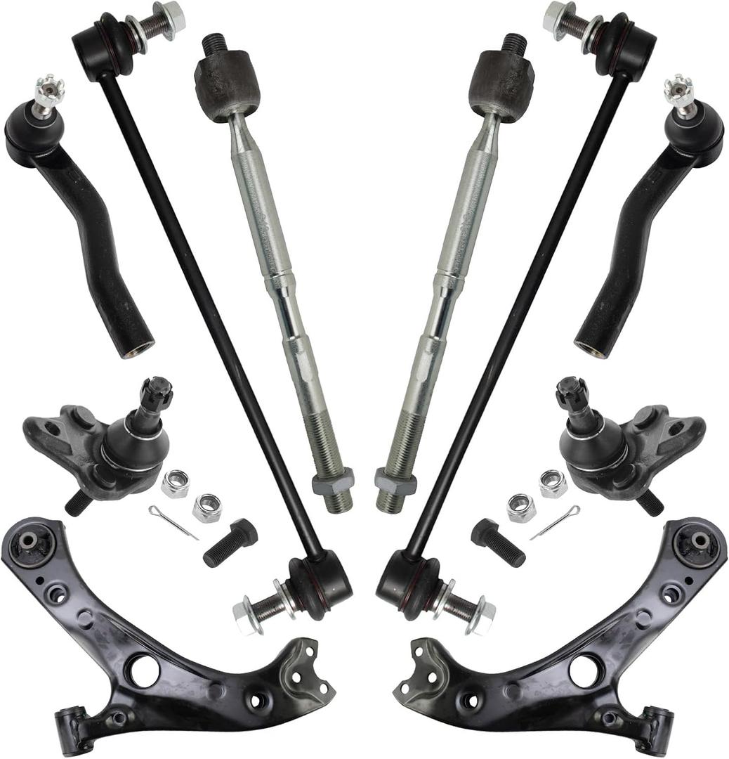 TRQ Front Steering & Suspension Kit Compatible with 2016-2022 Toyota