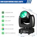 90W LED Moving Head DJ Lights Mini Beam Stage Lights Super Bright Spot RGBW 4IN1 DMX 512 13CH Sound-Activated for Wedding DJ Party Stage Lighting (90W, 2)