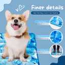 Dog Cooling Mat 2.0, Double-Sided Non-Slip Pet Cooling Pad, Washable and Durable, Indoor & Outdoor Summer Cooling Mat for All Pets, Keep Dogs and Cats Cool and Comfortable (29.5" x 29.5")