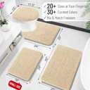 OLANLY Bathroom Rugs 30x20, Extra Soft Absorbent Chenille Bath Rugs, Rubber Backing Quick Dry, Machine Washable Bath Mats for Bathroom Floor, Tub and Shower, Home Decor Accessories, Beige