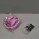 iClever BTH12 Kids Bluetooth Headphones,Colorful LED Lights,74/85dBA Safe Volume,85H Playtime,Bluetooth 5.2,Over Ear Headphones Built-in Mic for iPad/Tablet/Airplane,Blossom Pink