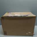 Pu Leather Trash Can for Bedroom, 16L/4.2 Gallon Office Wastebasket with Handles for Near Desk, Black Bathroom Garbage Cans for Home Decorative, Square Waste Basket Bin for Dorm Easy to Clean