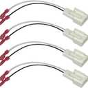Car Door Speaker Harness Adapter Audio Bass Speaker Wiring Harness Stereo Plug Adapter Subwoofer Wire Modification Cable Conversion Accessories Plug and Play Compatible with Mitsubishi Subaru