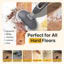 NEWBULIG Scrubbing Steam Mop, Spin Steam Mops for Floor Cleaning with LED