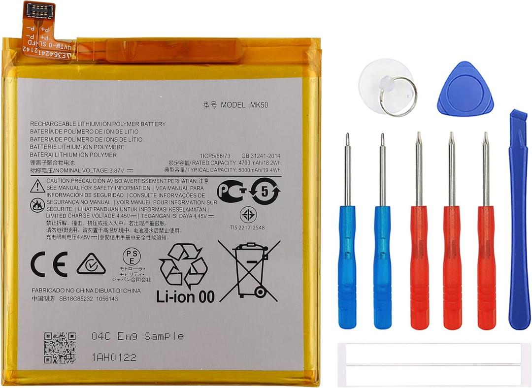 New Rechargeable Battery MK50 Compatible with Moto One 5G Ace XT2113-5 Moto G 5G XT2113-3 XT2113-2 Moto G 5G 2021 with Tools