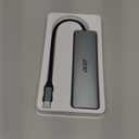 Acer USB C Hub, 7 in 1 Multi-Port Adapter for Laptop, 4K, HDMI Splitter with 2 USB A 3.1 & Type-C to HDMI Data Port, PD 100W Charging, SD Card Reader for Computer, Desktop, Space Grey