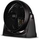 BLACK+DECKER 7-Inch Portable Turbo Fan, 3-Speed Settings, Desktop Personal Cooling for Table with 90 Tilt Angle Fan Head, Lightweight for Bedroom or Office, BFTU107, Black