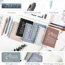 Resurhang 30 Sets Difference Maker Employee Appreciation Gifts Bulk Inspirational A6 Spiral Notebooks Journal with Ballpoint Pens for Teacher Nurse Volunteer Coworker Staff Team Gifts (Neutral Colors)
