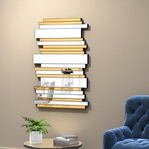 Decorative Mirrors for Wall Decor Large Mirrors for Wall Decor Living Room Silver Mirrors 2436 inch (Gold)