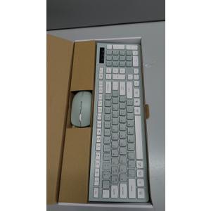 Wireless Keyboard and Mouse Combo, Full-Sized Wireless Keyboard and Adjustable DPI Mouse, 2.4GHz USB Receiver, Silent Keyboard and Mouse for PC, Windows, MAC, Desktop, Laptop (Avocado Green)