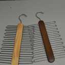 Tie Hanger 2 Pack,Tie Organizer for Closet 20 Storage Capacity,Wooden Necktie Organizer Tie Storage,360 Degree Rotating Accessory Organizers for Tie,Belt,Scarf (Natural)