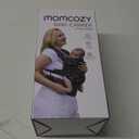 Momcozy Baby Carrier - Ergonomic, Cozy and Lightweight Carrier for 7-44lbs, Effortless to Put On, Ideal for Hands-Free Parenting, Enhanced Lumbar Support, Purehug for Infant to Toddler, Black (Cotton-Black)