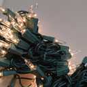 PREXTEX 200 Count Clear Christmas Tree Lights - 40 ft Warm Incandescent String Lights with Green Wire - Indoor and Outdoor Mini Light for Christmas, Holiday Decorations, Trees, Fences, Patios and More