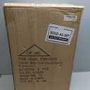 Craft and Party Cylinder Glass Vase, 6 Pack 24" Clear Cylinder Vases, Cylinder vase for Wedding Centerpiece, 4" Diameter Opening.