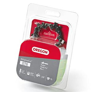 Oregon D76 AdvanceCut Replacement Chainsaw Chain for 22" Guide Bars, 76 Drive Links, Pitch: 3/8", .050" Gauge, Fits Poulan