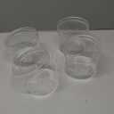 Round Acrylic Container, 4 Pack 4.7 x3.9 Clear Round Acrylic Box Organizer with Lid Circle Box with Lid, Storage Boxes for Candy, Pill, Nails, Beads Jewelry and Display