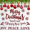 47 Pcs Christmas Garage Door Magnets Holiday Garage Magnets Decoration Merry Christmas Garage Door Decorations for Xmas Refrigerator Fridge Kitchen Car Outdoor(Buffalo Plaid)