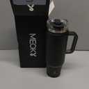 40 oz Tumbler with Handle and Straw, Insulated Tumbler with Lid, Stainless Steel Travel Mug, Keeps Cold for 34 Hours, 100% Leak Proof, Fits in Car Cup Holder (Night)