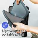 Lap Desk - Portable Laptop Desk Fits up to 15.6 inch Laptops, Wrist Pad, Storage Function, Tablet & Phone Holder, Laptop Stand for Home Office Study (Black & Dark Gray)