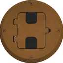 Hubbell Wiring Systems RF515BN tradeSELECT Aluminum Floor Box for Structural Wood Floor, 15A, 125V, Chestnut Brown Paint