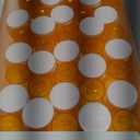 Juvale Empty Pill Bottles with Caps - Easy-Open Plastic Vials with Caps - Compact Travel Pill Bottles - 20 Dram, Orange, Pack of 50