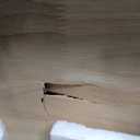 Fluted Nightstand, 24" Wide Side Table with 3 Large Storage Drawers, Mid Century Modern Wood Night Stand with Metal Handle, Wooden Bedside End Table for Bedroom, Living Room, Closet, Natural Oak (23.62" x 13.78" x 30.51")