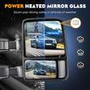 Towing Mirrors Chrome for Ford F-250 F-350 Super Duty 1999-2007 Power Heated with Smoke Turn signal Manual Folding Telescoping (1 Pair)