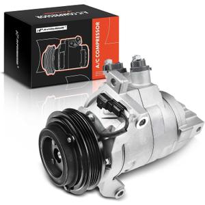 A-Premium Air Conditioner AC Compressor with Clutch Compatible with Ford F-150 2015-2017 3.5L, 2018-2020 3.3L, DKS20 Style, 4 Grooves (Not 6 Grooves)