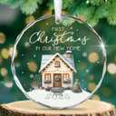 First Christmas Ornaments 2025  Christmas Tree Decoration Glass Ornaments  First Home Ornament  New Home Decor, Birthday Housewarming Gift for Couples Family Homeowners