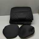 Skechers Memory Foam Car Seat Covers, Hexcomb Breathable Thick Seat Covers Two Front Seat Covers, Airbag Compatible, Automotive Comfort & Protection for Most Cars,Van,Trucks, SUVs (Beige,Two Front) (Black and Beige)