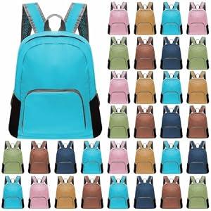 Patelai 48 Pcs 17" Backpacks in Bulk for School Kids Wholesale Bookbags Lightweight Back Pack for Girls Boys Outdoor Travel(Classic Color)