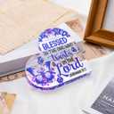 Inspirational Gifts For Women Spiritual Religious Gifts For Women Acrylic Purple Butterfly Decorations Stocking Stuffers For Sister Birthday Gift For Best Friend Christmas Acrylic Home Decor