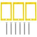 3 Pcs Electrical Box Extender, 1/4" Outlet Box Extender with 6 Screws, Electrical Receptacle Extenders for Electric Boxes and Electric Outlet Switches