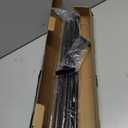  42 Ft Heavy-Duty Black Curtain Rod Brackets & Rod Set