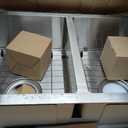 27x17 Undermount Stainless Steel Kitchen Sinks, Dorzom 27x17x9 Inch 16 Gauge Stainless Steel Sink Single Bowl Kitchen Sink Under-mount with Bottom Grid & Rolled Drying Rack