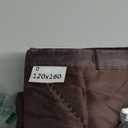 Magnetic Thermal Insulated Door Curtain, Thermal Door Cover 32'' 38'' 40'' 46'' 56'' 62'' 68'' 72'' 78'' Folding Doors Insulation Cover, Window Insulated Kit for Winter(Brown,120×160)